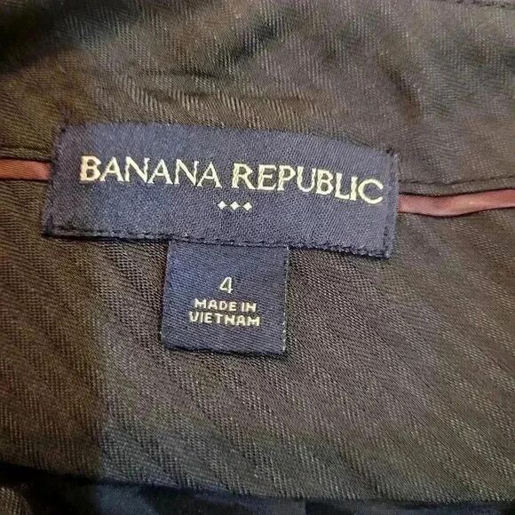 Banana Republic Women's Black Lightweight Wool/Poly/Spandex Lined Pencil Straigh - Picture 12 of 13